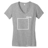 think outside the box Women's V-Neck T-Shirt