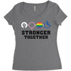 Stronger Together Women's Triblend Scoop T-shirt