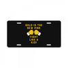 Gold Is The New Pink Fight Like A Kid! License Plate