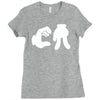 ca cartoon hands Ladies Fitted T-Shirt