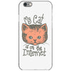 my cat is on the internet iPhone 6/6s Case