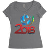 world cup 2018 Women's Triblend Scoop T-shirt