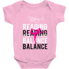 Reading Yoga Wine Balance Baby Onesie