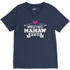 World's Best Mamaw Ever V-Neck Tee