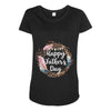 Happy Father's Day Maternity Scoop Neck T-shirt