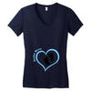 Custom baby boy name maternity design Women's V-Neck T-Shirt