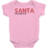 santa i'm a big fun Baby Bodysuit