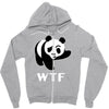 wtf panda Zipper Hoodie
