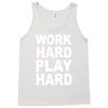 work out play hard funny Tank Top