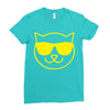 cat cool Ladies Fitted T-Shirt