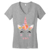 birthday unicorn family series sister Women's V-Neck T-Shirt