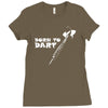 born to dart pfeil arrow bullseye triple double 180 club profi Ladies Fitted T-Shirt