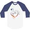 music expresses clef heart girls 3/4 Sleeve Shirt