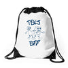 peanut butter and jelly bff Drawstring Bags