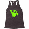 android eats apple Racerback Tank