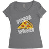 Pizza Bitch Women's Triblend Scoop T-shirt