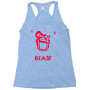 instinct attention gorilla beast Racerback Tank