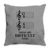 13/8 6/4 These Are Difficult Times Throw Pillow