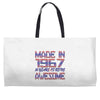 made in 1967 50 years of being awesome Weekender Totes