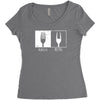 metal fork Women's Triblend Scoop T-shirt