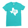 home texas outline Ladies Fitted T-Shirt