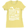 shaving says a lot about a man like Ladies Fitted T-Shirt