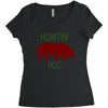 hantin hog Women's Triblend Scoop T-shirt