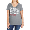 mike dustin lucas eleven will Ladies Curvy T-Shirt