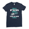 i'm a pug mom Ladies Fitted T-Shirt