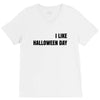 i like halloween day V-Neck Tee