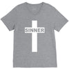 sinner christian god bible new V-Neck Tee