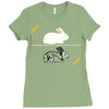 run away! run away! Ladies Fitted T-Shirt