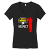 respect batle royal gaming Women's V-Neck T-Shirt