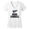 more cowbell (2) Women's V-Neck T-Shirt