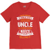 Super Cool Uncle Of A Freaking Awesome Niece V-Neck Tee