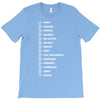 beard length chart funny professor grandpa mustache humor T-Shirt