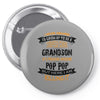 Super Cool Grandson Of A Freaking Awesome Pop Pop Pin-back button