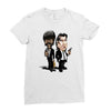 pulp fiction caricature ideal birthday gift present Ladies Fitted T-Shirt