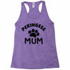 pekingese mum Racerback Tank
