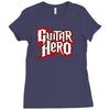 guitar hero logo Ladies Fitted T-Shirt