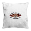 February Peeking Out Asian Baby Boy Throw Pillow