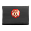 route 66 sign distressed, ideal birthday gift or present Accessory Pouches