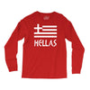 greece hellas greek flag Long Sleeve Shirts