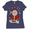 christmas santa Ladies Fitted T-Shirt
