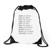 Dream Like Martin Drawstring Bags
