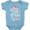 Though She Be But Little She Is Fierce Baby Bodysuit