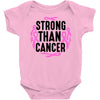 strong than cancer Baby Bodysuit