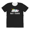 Unicorn Says Not Today All Over Women's T-shirt