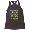 my broom broke Racerback Tank