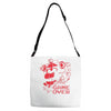 five nights at freddy's pizzeria game over Adjustable Strap Totes